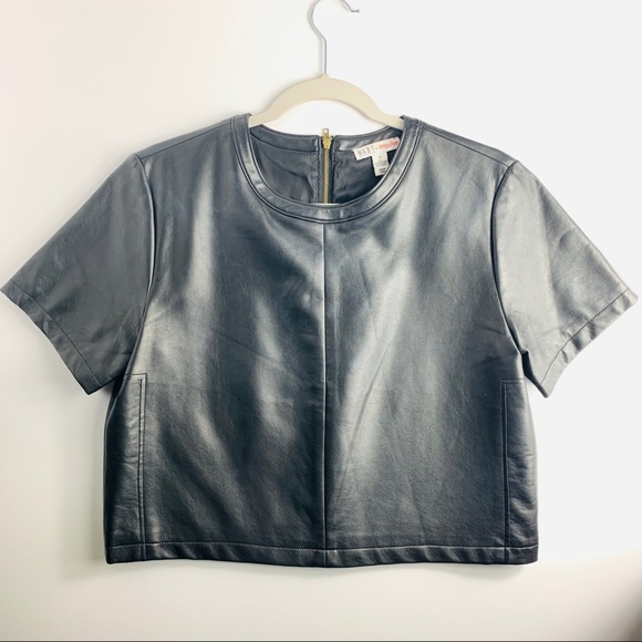 Impulse Fashion Week Crop Top Pleather Structured - Picture 2 of 9